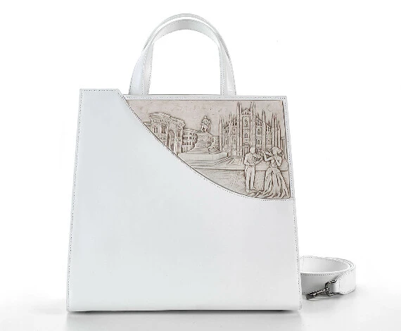 MILANO<br>Borsa city collection grande bianca