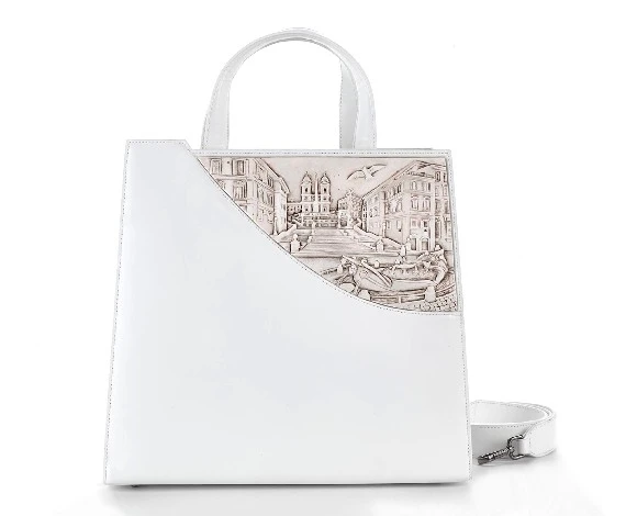 ROMA<br>Borsa city collection grande bianca