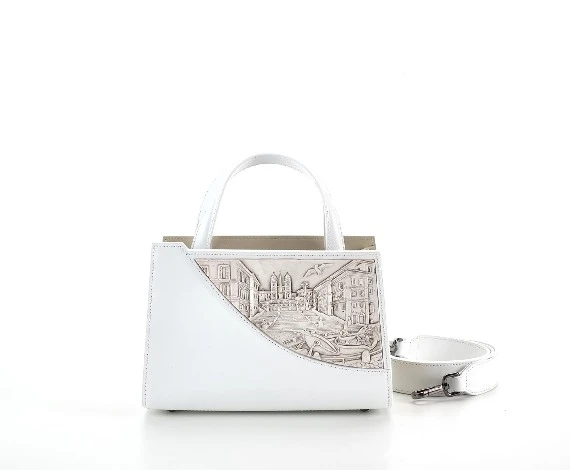 ROMA<br>Borsa city collection piccola bianca