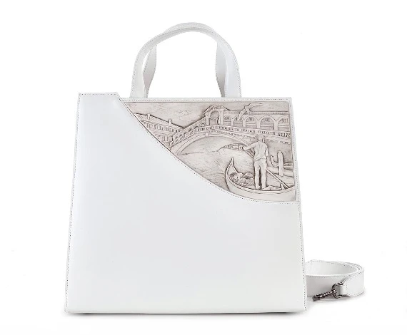 VENEZIA<br>Borsa city collection grande bianca