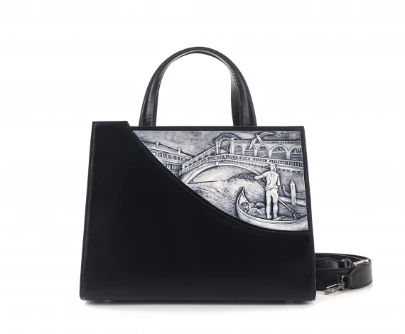 VENEZIA<br>Borsa city collection media nera